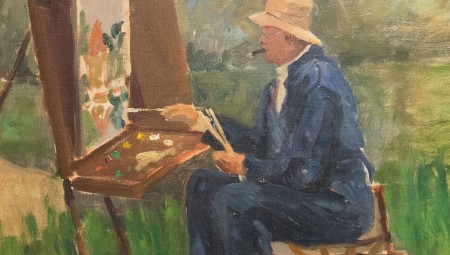 سوذبيز تقيم مزادا على لوحة لوينستون تشرشل