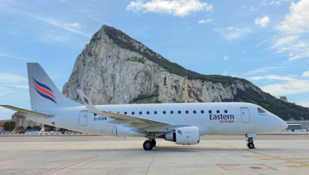  ايسترن  تطلق رحلات جوية إلى جبل طارق بعد أربع سنوات