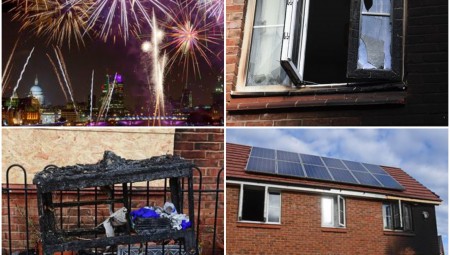 في ليلة الـبون فاير..ألعاب نارية طائشة تقتحم منزل بريطانية متقاعدة وتدمره
