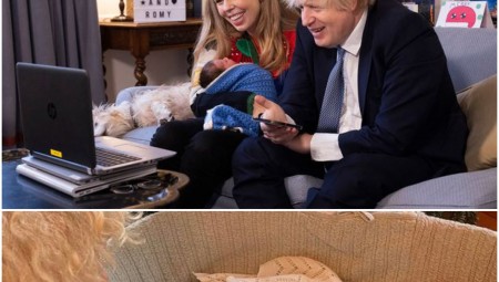 ابن جونسون ذو الشعر البني الغامق يثير انتباه الصحافة البريطانية