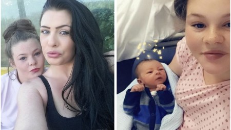 بعمر الـ 30.. أصبحت كيلي هيلي  أصغر جدة في بريطانيا