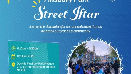 (فيديو) مسجد فيزبري بارك ينظم افطارا في الشارع يجمع المسلمين وغير المسلمين