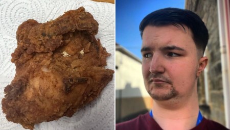 بريطاني يعثر على بيض ذباب في وجبة الجاج المقرمش من  KFC