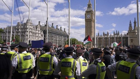 شرطة لندن تعتقل أكثر من 200 متظاهر لدعمهم حركة Pelestine Action