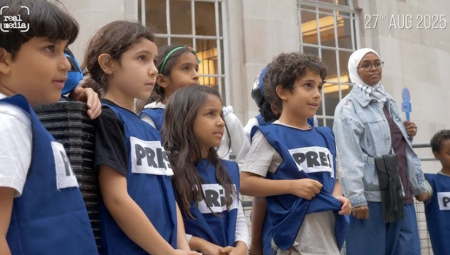 آباء من أجل فلسطين ينظمون وقفة أمام مقر BBC رفضًا للتحيز الإعلامي