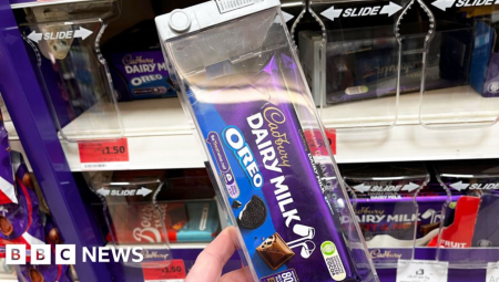 متاجر لندن تضع الشوكولاتة في صناديق مضادة للسرقة مع تصاعد السرقات