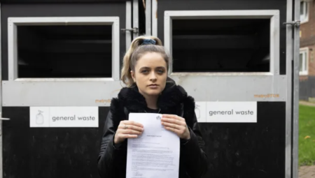 تغريم ممرضة بريطانية بـ 1000 جنيه إسترليني لتركها ظرف بجانب حاويات قمامة ممتلئة