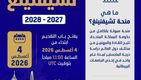 فتح باب التقديم لمنحة تشيفنينغ لدراسة الماجستير في بريطانيا للعام الأكاديمي 2027-2028